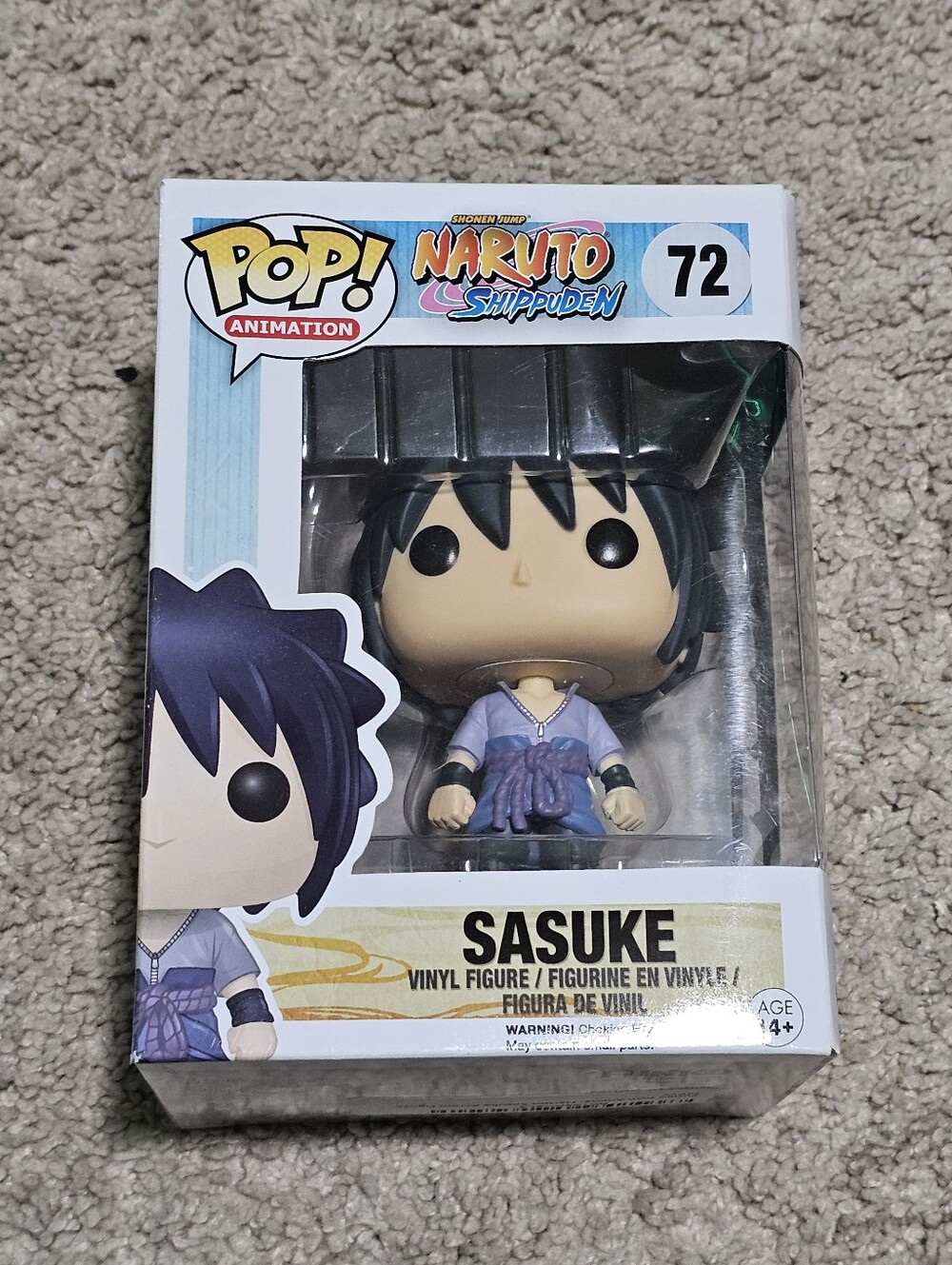 New! Funko Pop! Animation Naruto Shippuden Sasuke #72 Vinyl Figure New In Box